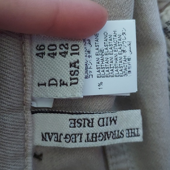 Brunello Cucinelli Jeans Khaki Tan with Gold <Read Description For Measurements> - Picture 10 of 12